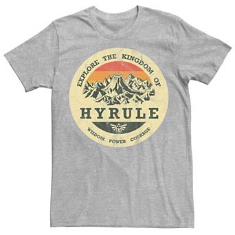 Men's The Legend Of Zelda "Explore The Kingdom Of Hyrule" Distressed Portrait Tee