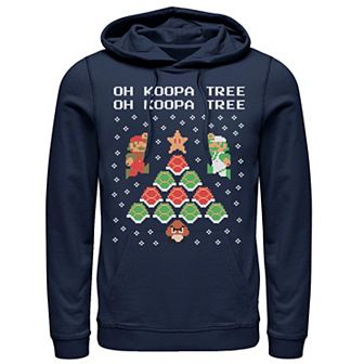 Men's Nintendo Super Mario Oh Koopa Tree Graphic Hoodie