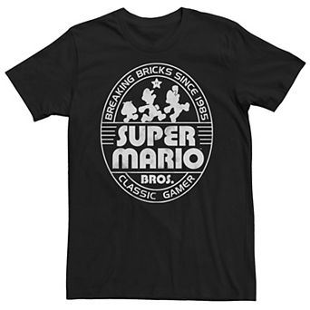 Men's Nintendo Super Mario Breaking Bricks Since 1985 Graphic Tee