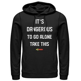 Men's Nintendo Zelda It's Dangerous To Go Alone Take This Graphic Hoodie
