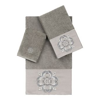 Linum Home Textiles Turkish Cotton Alyssa 3 pc Embellished Towel Set