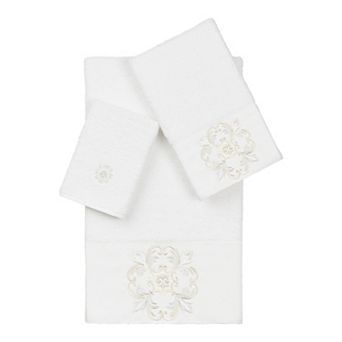 Linum Home Textiles Turkish Cotton Alyssa 3 pc Embellished Towel Set