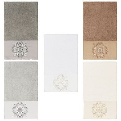 Linum Home Textiles Turkish Cotton Alyssa Embellished Bath Towel