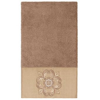 Linum Home Textiles Turkish Cotton Alyssa Embellished Bath Towel