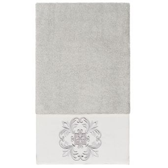 Linum Home Textiles Turkish Cotton Alyssa Embellished Bath Towel
