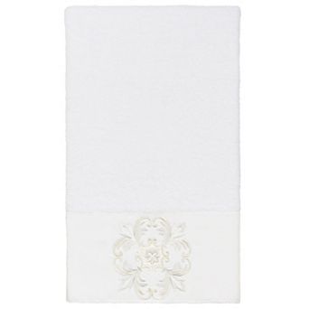 Linum Home Textiles Turkish Cotton Alyssa Embellished Bath Towel