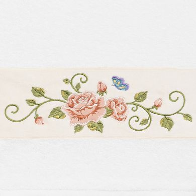Linum Home Textiles Turkish Cotton Rebecca Embellished Bath Towel