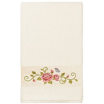 Linum Home Textiles Turkish Cotton Rebecca Embellished Bath Towel