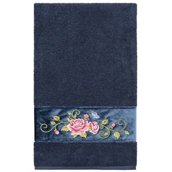 Linum Home Textiles Turkish Cotton Rebecca Embellished Bath Towel