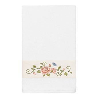 Linum Home Textiles Turkish Cotton Rebecca Embellished Bath Towel