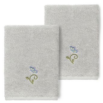 Linum Home Textiles Turkish Cotton Rebecca 2-pack Embellished Washcloth Set