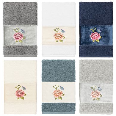 Linum Home Textiles Turkish Cotton Rebecca 2-piece Embellished Hand Towel Set