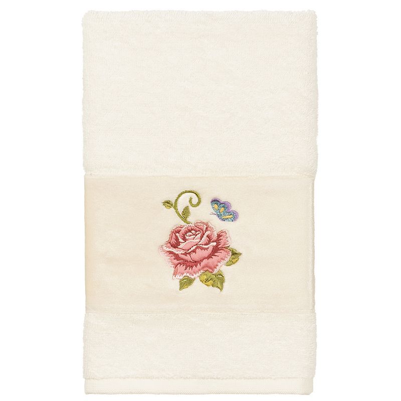 Linum Home Textiles Turkish Cotton Rebecca 2-piece Embellished Hand Towel Set