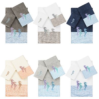 Linum Home Textiles Turkish Cotton Sofia 3-piece Embellished Towel Set