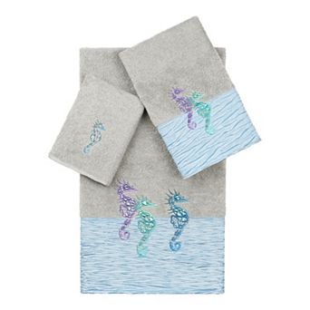 Linum Home Textiles Turkish Cotton Sofia 3 pc Embellished Towel Set