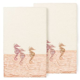 Linum Home Textiles Turkish Cotton Sofia 2-pack Embellished Bath Towel Set