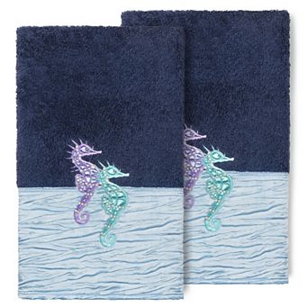 Linum Home Textiles Turkish Cotton Sofia 2-pack Embellished Hand Towel Set