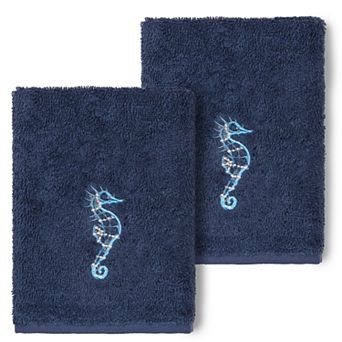 Linum Home Textiles Turkish Cotton Sofia 2-pack Embellished Washcloth Set