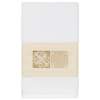 Linum Home Textiles Turkish Cotton Vivian Embellished Hand Towel