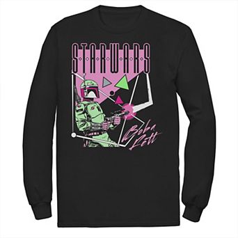 Men's Star Wars Boba Fett Pink Portrait Tee