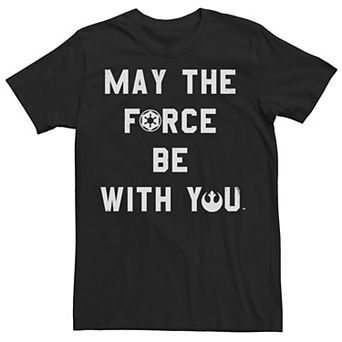Men's Star Wars Distressed May The Force Be With You Tee
