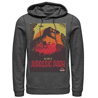 Men's Jurassic Park Welcome T-Rex Sunset Hoodie