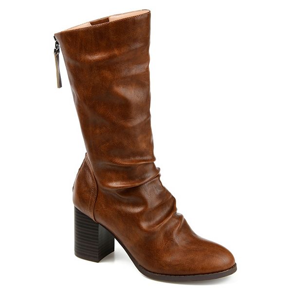 Journee Collection Sequoia Women's Slouch Boots - Brown (9)