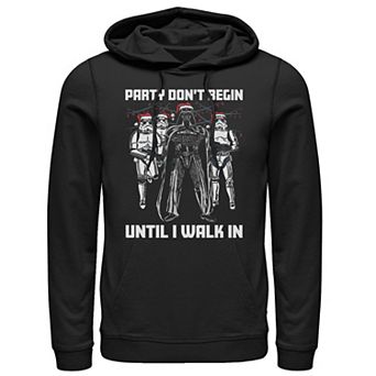 Men's Star Wars Santa Vader Party When I Walk In Christmas Hoodie