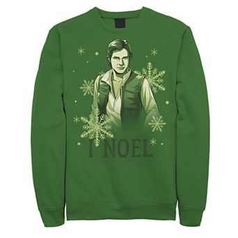 Men's Star Wars Han Solo I Noel Christmas Snowflake Sweatshirt