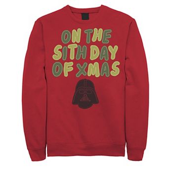 Men's Star Wars Darth Vader On the Sifth Day of Christmas Sweatshirt