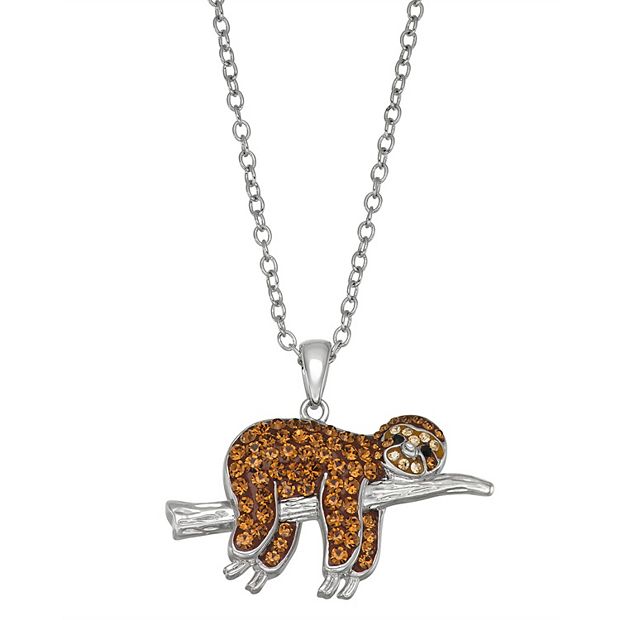 Sloth pendant deals necklace