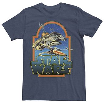 Men's Star Wars Framed Space Chase Logo Tee