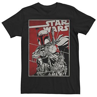 Men's Star Wars Boba Fett Comic Cover Tee