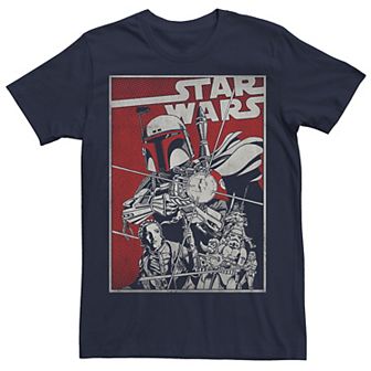 Men's Star Wars Boba Fett Comic Cover Tee