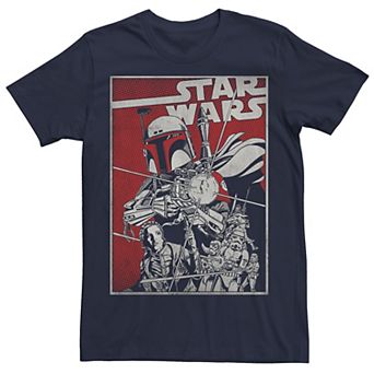 Men's Star Wars Boba Fett Comic Cover Tee