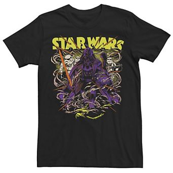 Men's Star Wars Darth Vader Comic Book Style Portrait Tee