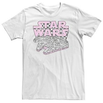 Men's Star Wars Millennium Falcon Checkered Logo Tee