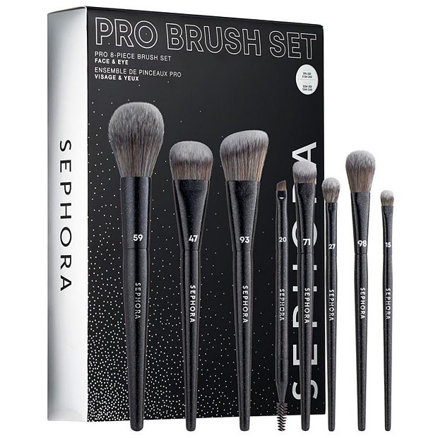 Makeup Brushes 8 Pieces Small Makeup Set Cosmetics Face Powder Foundation Eyeshadow Makeup Tool Travel Size Denim Brush Makeup Brush Kits for