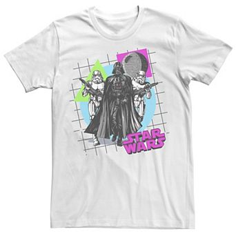 Men's Star Wars Darth Vader And Stormtroopers Retro Shapes Tee