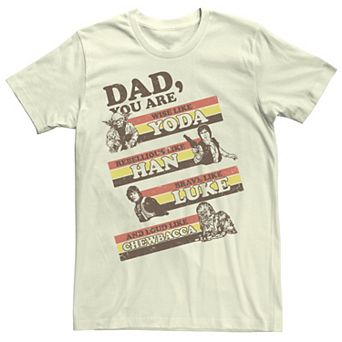 Men's Star Wars Dad You Are Retro Line Portraits Tee