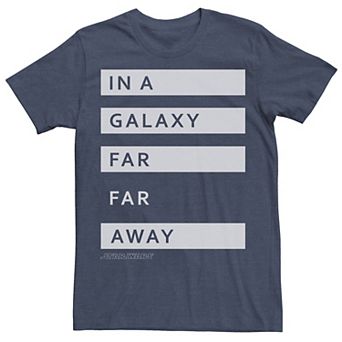 Men's Star Wars In A Galaxy Far Far Away Word Stacks Tee