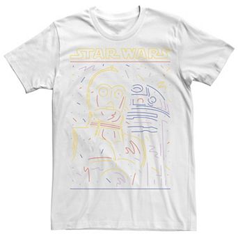 Men's Star Wars Droid Festive Line Art Tee