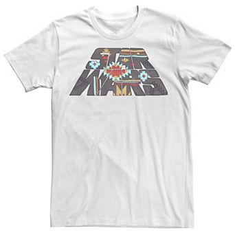 Men's Star Wars Pattern Logo Fill Tee