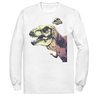 Men's Jurassic Park T-Rex Sunset Color Fill In Tee