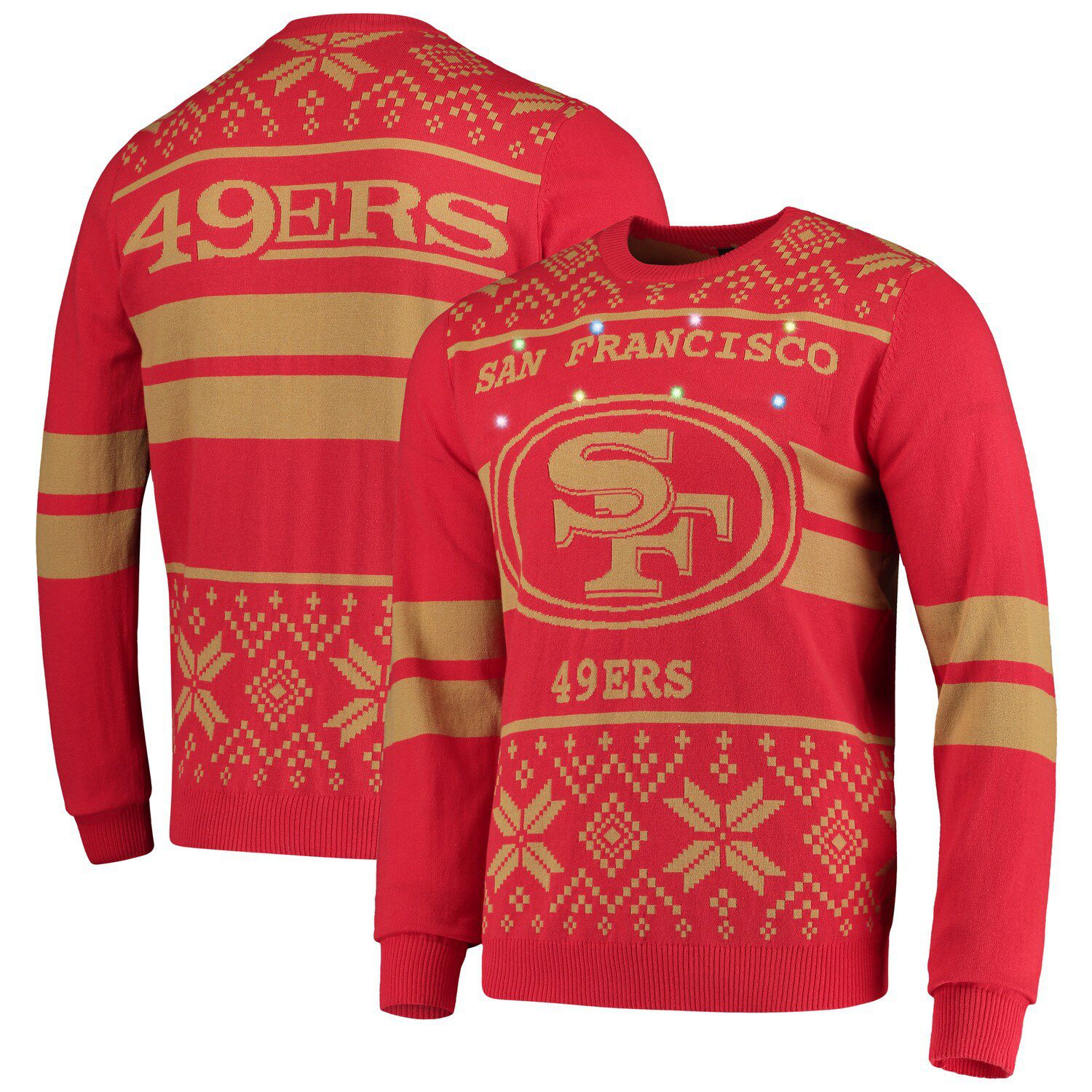 san francisco 49ers christmas sweater