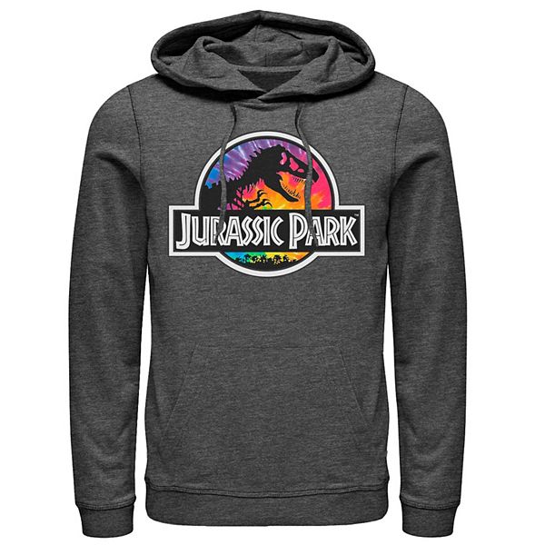 Mens Jurassic Park Tie Dye Classic Logo Hoodie 6825