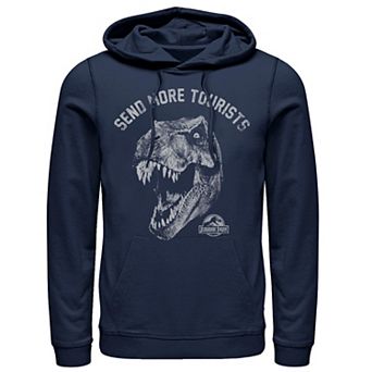 Men's Jurassic Park Tyrannosaurous Says Send More Tourists Hoodie