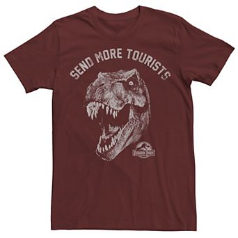 Men's Jurassic Park Tyrannosaurous Says Send More Tourists Tee