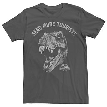 Men's Jurassic Park Tyrannosaurous Says Send More Tourists Tee