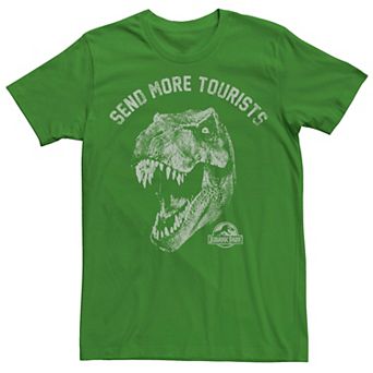 Men's Jurassic Park Tyrannosaurous Says Send More Tourists Tee